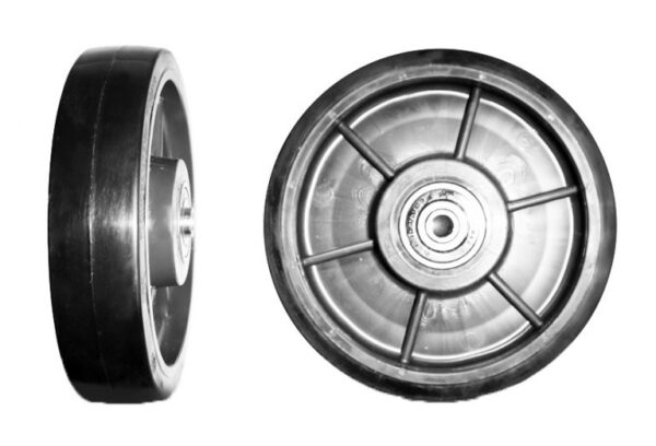 RUBBER WHEEL WITH BEARING 125,150 & 200mm