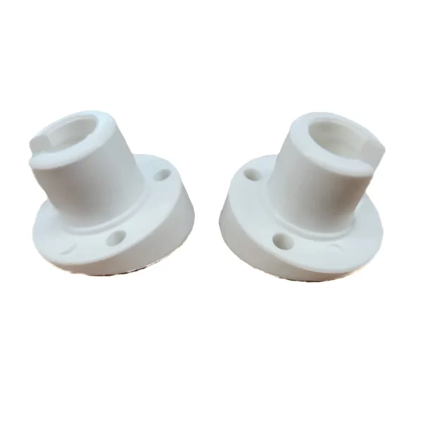 Round Base Socket No Ring (White or Black) 4Pack - Image 2