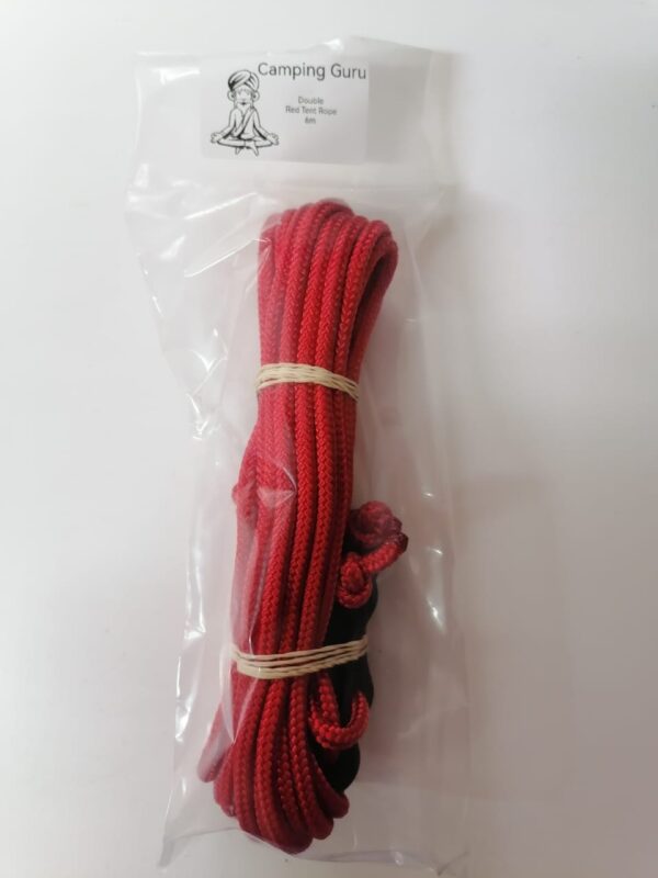 Tent Rope Red Double 6m With Eyelid